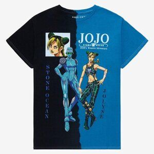 JoJo’s Bizarre Adventure Mens Jolyne & Stone Free Split Dye T-Shirt New